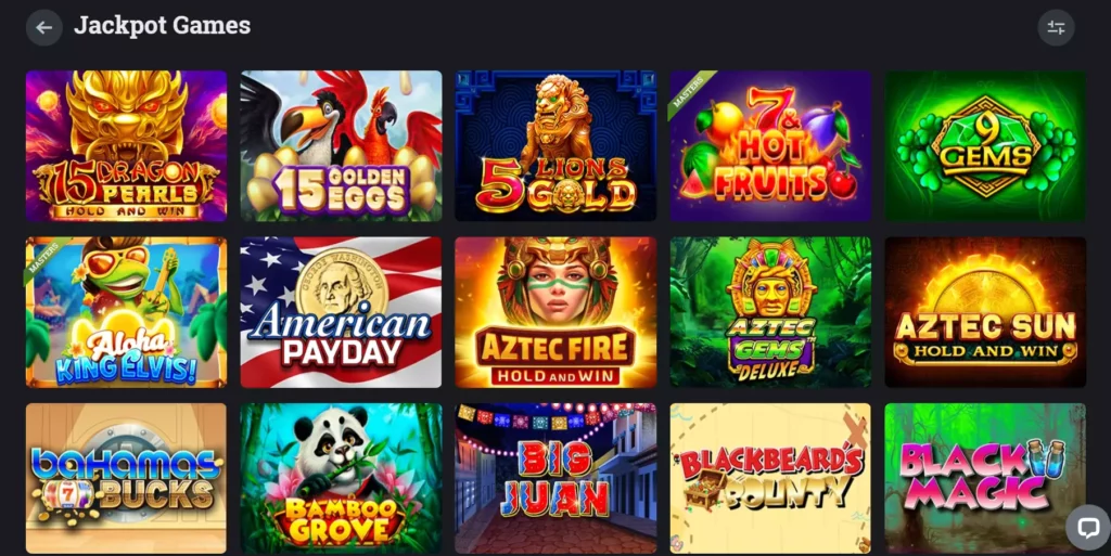 Jackpot Games Available For Users