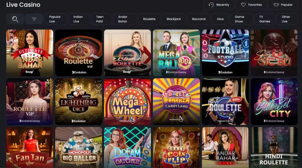 Live Casino Available On JungliWin